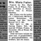Obituary - Marie Wieland